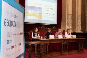 Inauguración de Geodata MeetUp por la presidenta de la Diputación, la Cátedra SMART Global Ecosystems, la UVa-Campus Palencia y el Parque Científico de la UVa