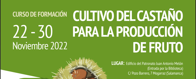 Curso gratuito presencial cultivo de castaño para producción de fruto