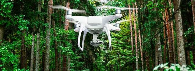 Dron con tecnología Lidar