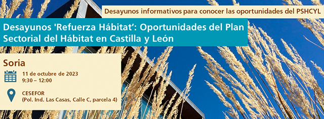 Presentación del Plan del Hábitat de Castilla y León en Soria el 11 de octubre de 2023 Presentación del Plan del Hábitat de Castilla y León en Soria el 11 de octubre de 2023